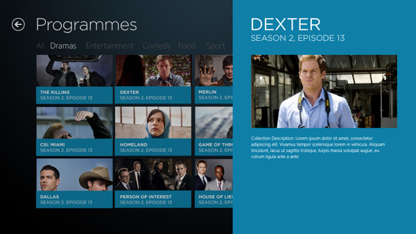 Live stream on Behance #epg #tv #ui