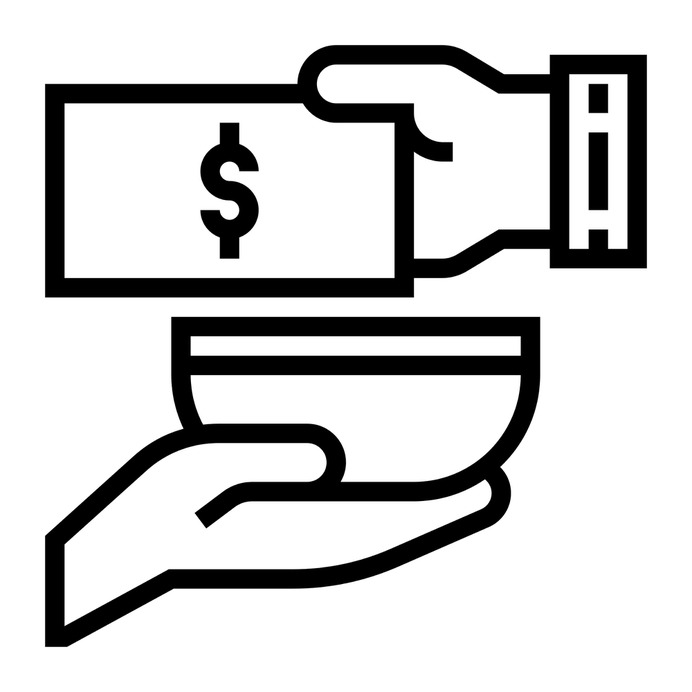 See more icon inspiration related to give, money, largess, hands and gestures, charity, donate, donation, cash and hands on Flaticon.