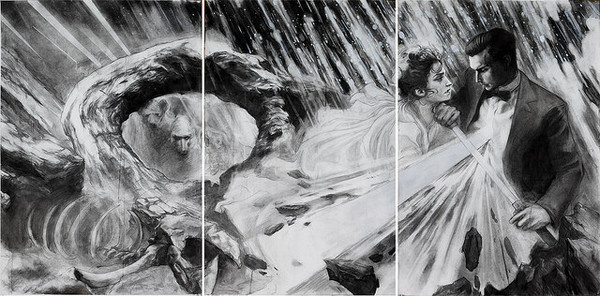 Studio Visit with Nimit Malavia | Hi Fructose Magazine #drama #couple #white #black #rain #and #drawing