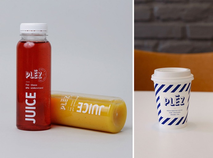 Plez Café & Sandwich Shop - Mindsparkle Mag kissmiklos . designed the branding for Pléz – a Budapest based café and sandwich shop chain. Pléz creates handmade freshly prepared food (like sandwich, salad, wrap) and organic drinks (like coffee, juice, smoothie). #logo #packaging #identity #branding #design #color #photography #graphic #design #gallery #blog #project #mindsparkle #mag #beautiful #portfolio #designer