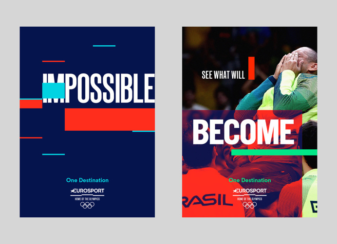 New Logo, Identity, and On-air Look for Eurosport Olympic Coverage by DixonBaxi