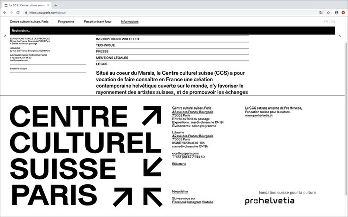 Centre culturel suisse. Paris 1