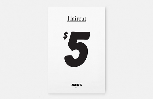 Butter #white #just #do #black #nike #haircut #it #minimal #poster