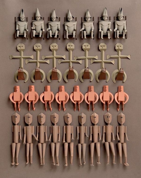 Irving Harper: Works in Paper #paper #cut #creatures #characters