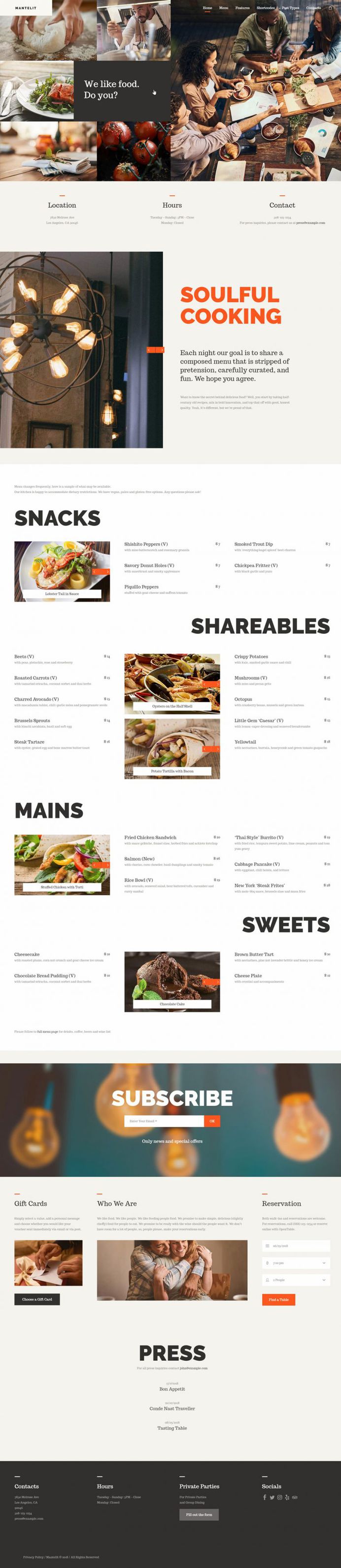 Mantelit – Restaurant