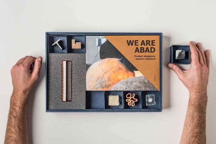 ABAD - Mindsparkle Mag Marina Goñi Studio designed the Identity for a product design studio.The concept of a collector and its box: different pieces organized in small boxes and cataloged. #logo #packaging #identity #branding #design #color #photography #graphic #design #gallery #blog #project #mindsparkle #mag #beautiful #portfolio #designer