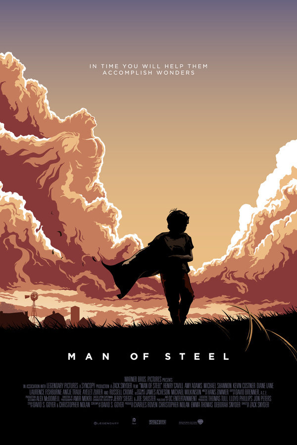 Here´s my illustrated poster for Man of Steel. Take a closer look at the clouds and you might see something more #steel #of #design #illustration #poster #man #superman