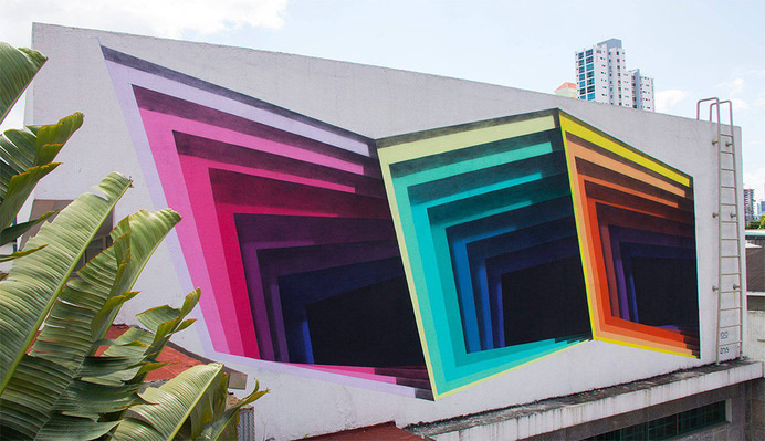 1010-2 #illusion #mural #portal #1010 #colour