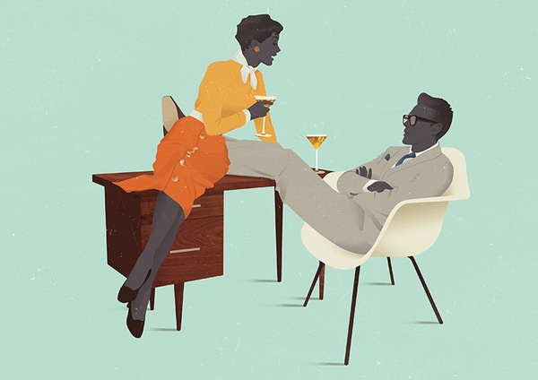 Illustrations by Jack Hughes — AGENT PEKKA #eases #modern #illustration #furniture #mid #men #century #mad