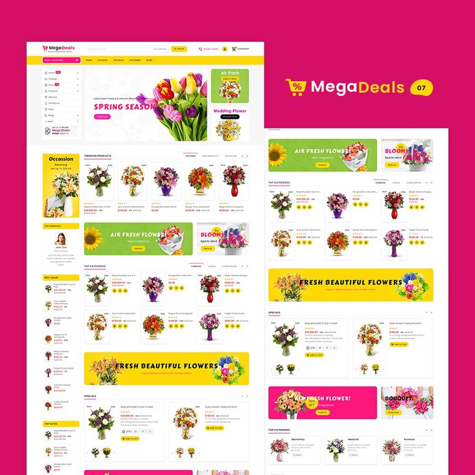 #Mega #Deals - #Shopify Multi-Purpose Responsive #Theme | #TemplateTrip #eCommerce #Website #Design