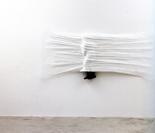 White walls - Wall to Watch #installation #blanket #design #exhibition #wall #art #surreal