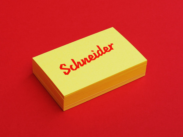 Bureau Collective – Schneider Garage #red #business #card #yellow #bureau #collective
