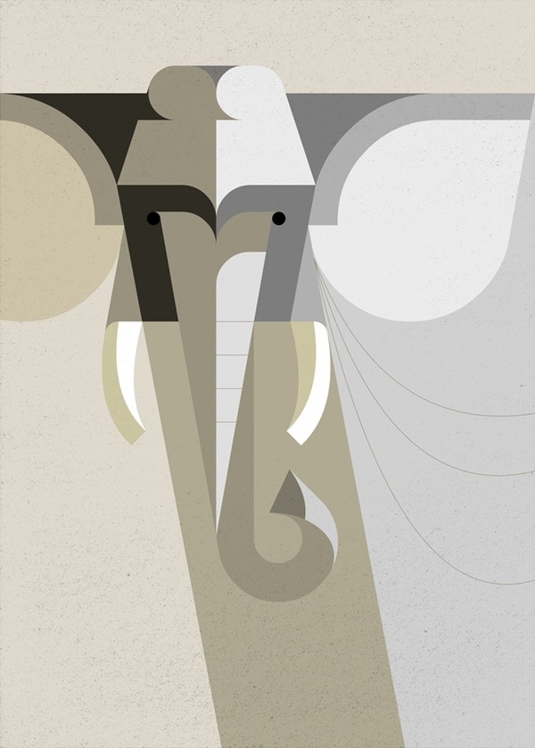 Style DAD #illustration #geometric #elephant