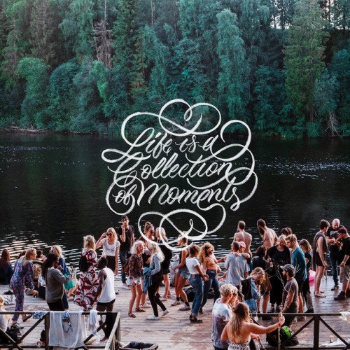 Life is a Collection of Moments - Create new memories this summer - 📷by @jens_johnsson / @unsplash - #lettering #calligraphy #calligraphy