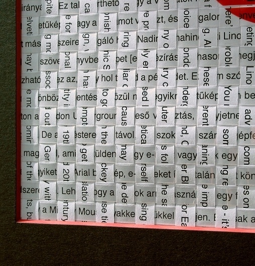 Helvetica woven | anagraphic engish #farkas #design #graphic #anagraphic #handmade #helvetica #anna #typography