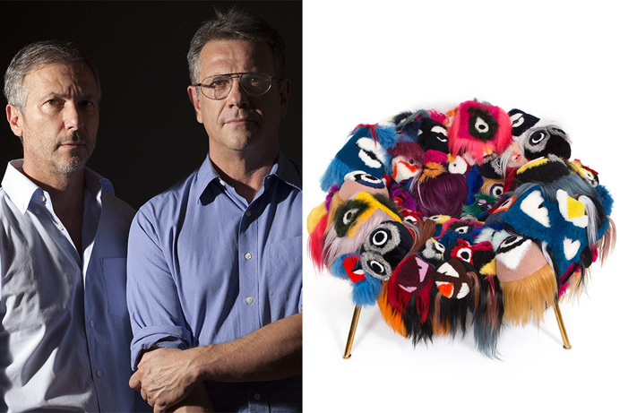Hermanos Campana : Humberto y Fernando Campana. Armchair of Thousand Eyes FENDI (2015).