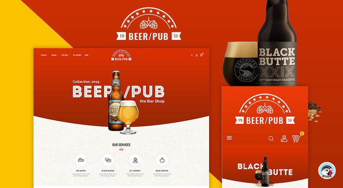 #Beer #Pub & #Drinks - #Prestashop #Responsive #Theme | #TemplateTrip #eCommerce #Website #Design #Template
