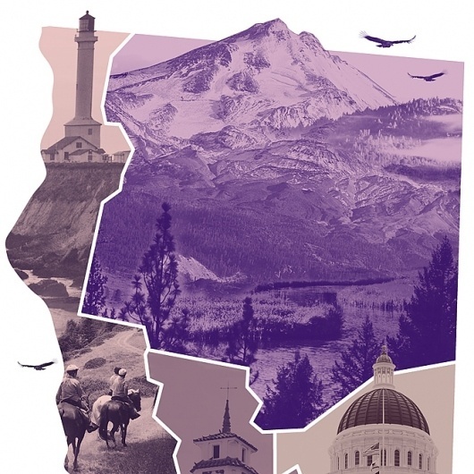 LA GRAPHICA #purple #design #map