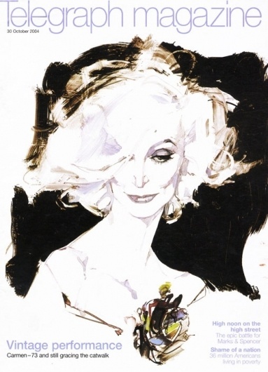 Telegraph Magazine October 2004 | MODESQUISSE #fashion #illustration #david #downton