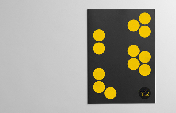 Y2 Architecture #yellow #bold #circles #black #clean #brochure