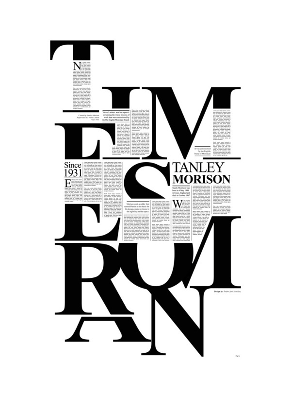 Times New Roman on Behance #type