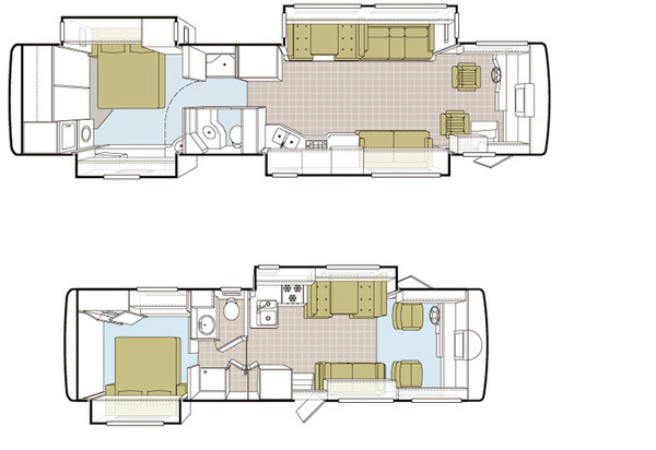 Tiffin Motorhomes #vector #floorplan #illustration #architecture #exterior