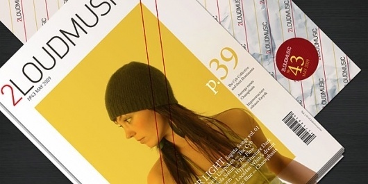 2LoudMusic by Niketo #girl #print #yellow #cover #music #package #magazine