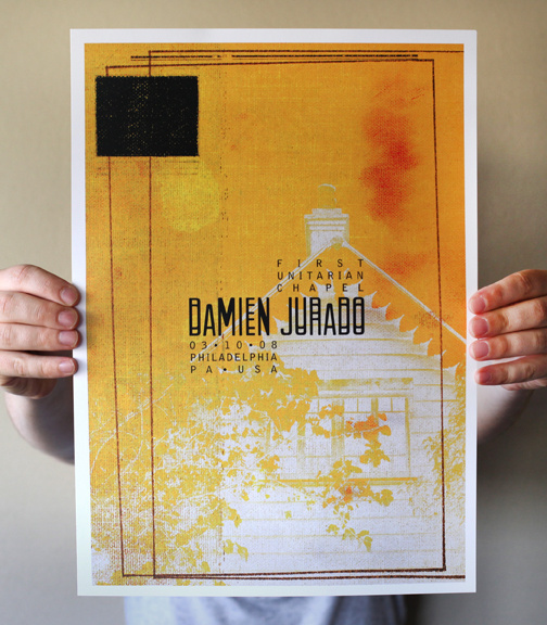 Posters Aaron Craig #print #gig #yellow #poster #layout #collage