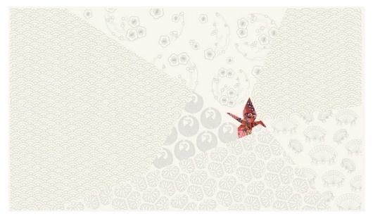 Convite - detalhe by Cassia Tischler at Coroflot #vector #design #tsuru #graphic #bird
