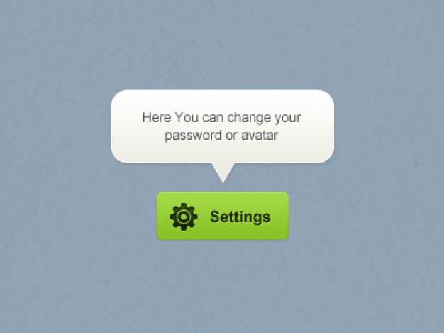 Green button with tooltip Free Psd. See more inspiration related to Green, Button, Ui, Psd, Settings, Horizontal and Tooltip on Freepik.