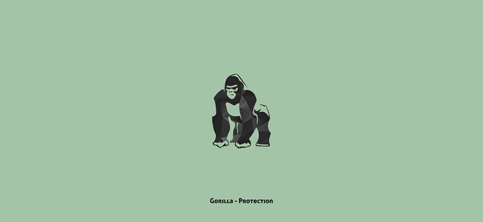 Animal Symbology | Gorilla - Protection #animal #animals #symbology #gorilla #protection #designbyorimat #orimat