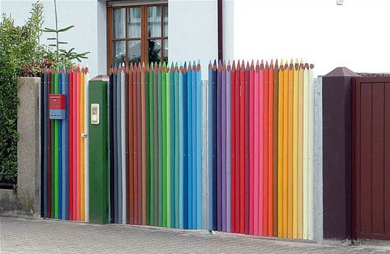 1 #creative #fence #color #wow #gate #pencils