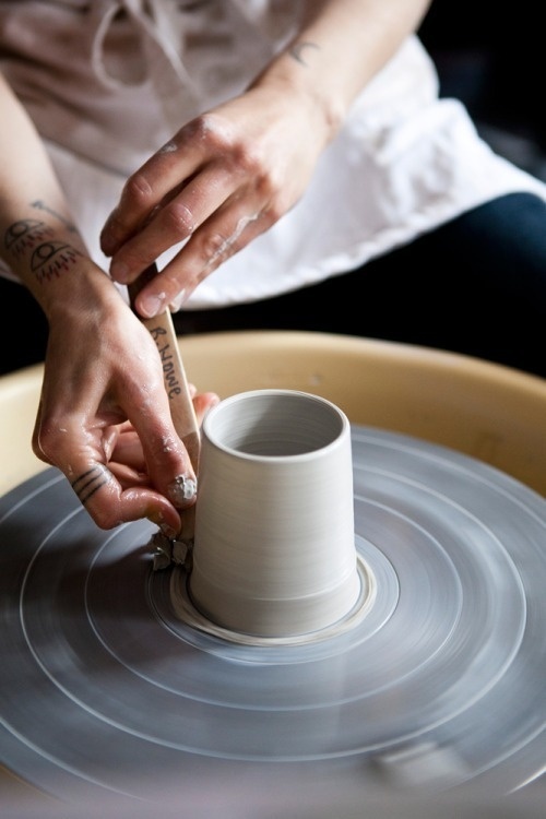 this is all i want to do – currently waking up everyday to make it happen. #clay #throw #ceramics #tats