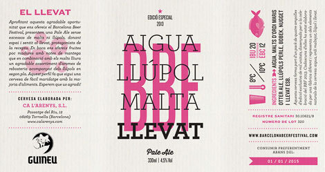 Barcelona Beer Festival #beer #modern #packaging #serif #slab