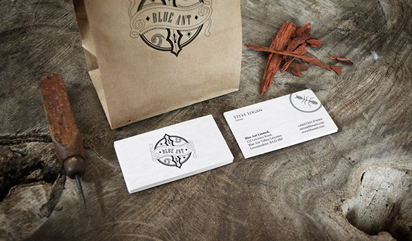 Blue Ant Branding #logo #branding #restaurant #vintage