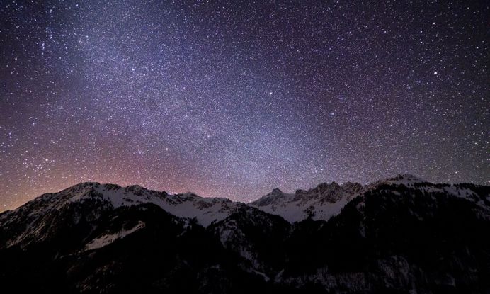Mountain Stars Nature – WallpapersBae