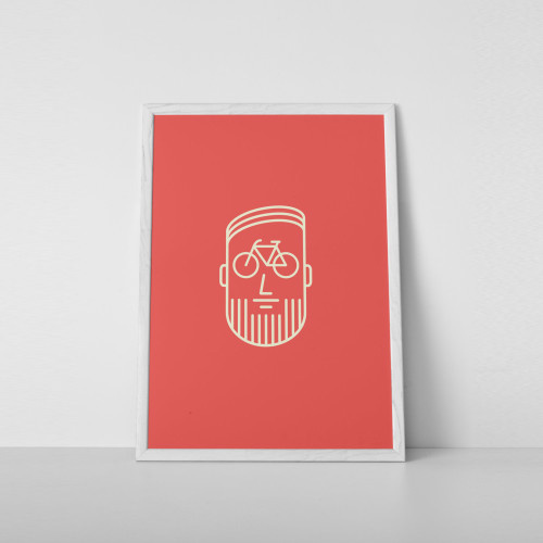 "Bikeface" Print