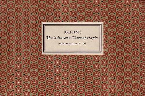 Penguin Scores no. 17: 1952 #garamond #pattern #musical #tschichold #jan #music #penguin #score
