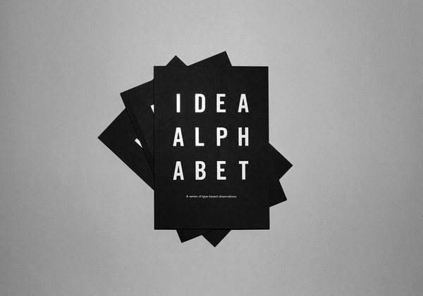 Idea Alphabet #negative #print #book #space #foil