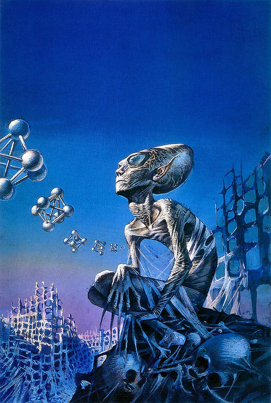 Bruce Pennington Space Time And Nathaniel, 1970 | Flickr Photo Sharing! #alien #space #extra #illustration #terrestrial