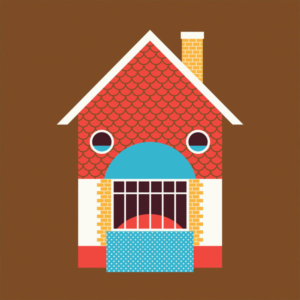 JasperGold_FacesinPlaces_05 #illustration #house #happy