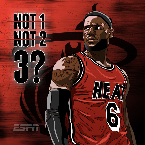 ESPN NBA Illustrations on Behance #heat #lebron #espn #nba #basketball #miami
