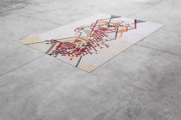 CJWHO ™ (Colored Wooden Rugs by Elisa Strozyk German...) #crafts #design #wood #art #rug