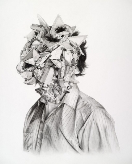 NTHN blog #face #graphite #drawing #chaos