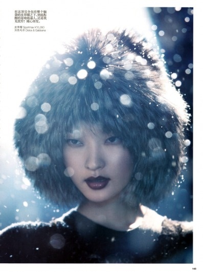 fakingfashion: Vogue China December 2010 | Winter Wonderland | Richard Ramos #vogue #china #editorial #winter