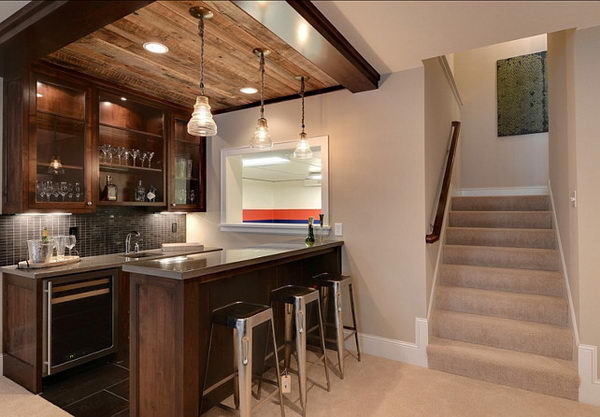 20+ Cool Basement Ceiling Ideas #basement #interior #architecture #ceiling