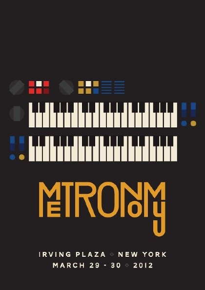 Something nice for Metronomy #print #gig #metronomy #poster
