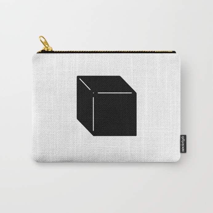 Shapes Cube by Rickard Arvius #fashion #vectorart #pouch #minimalistic #minimalism #cube #geometric #søciety6 #rickardarvius