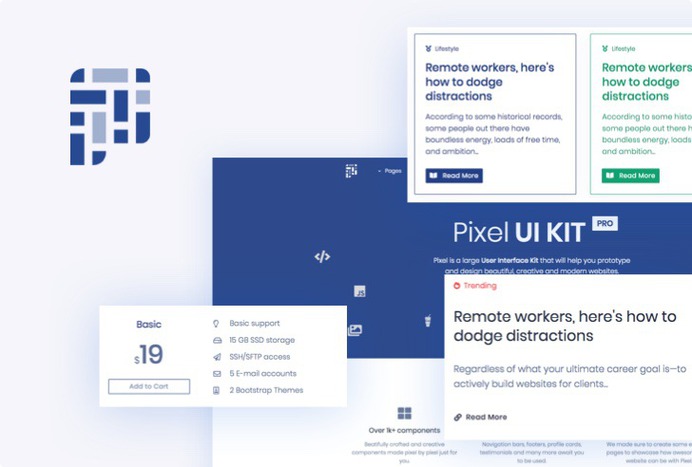 Pixel Pro - Premium Bootstrap 4 UI KIT
