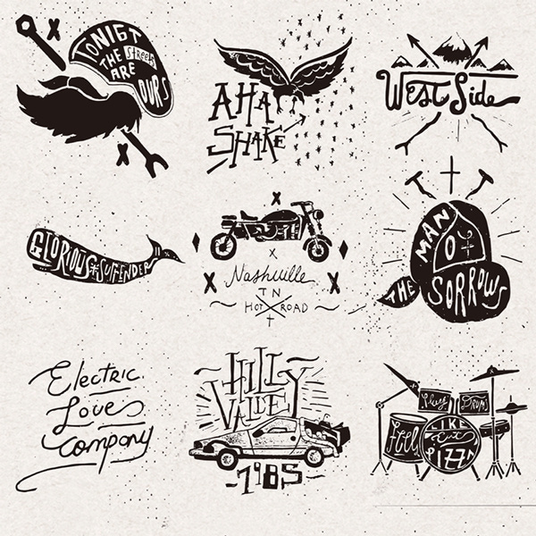 Logos & hand draws on Behance by Nicolás Crespo #mark #logo #drawn #hand